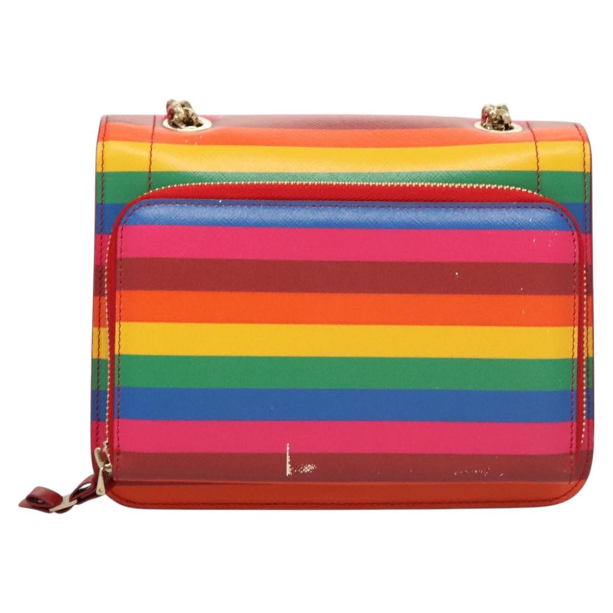 Salvatore Ferragamo Vara Multicolour Leather Shoulder Bag (Pre-Owned)