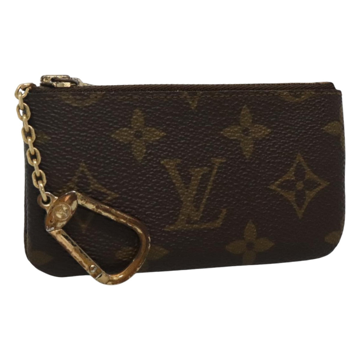 Louis Vuitton Pochette Clés Brown Canvas Wallet (Pre-Owned)
