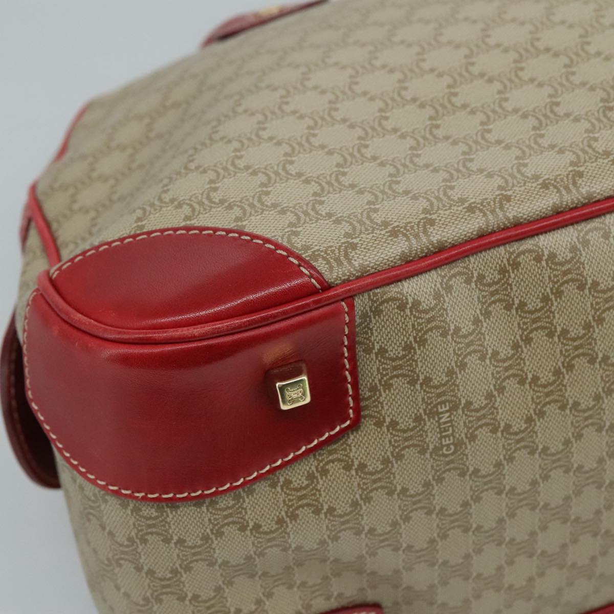Céline Macadam Beige Canvas Handbag (Pre-Owned)