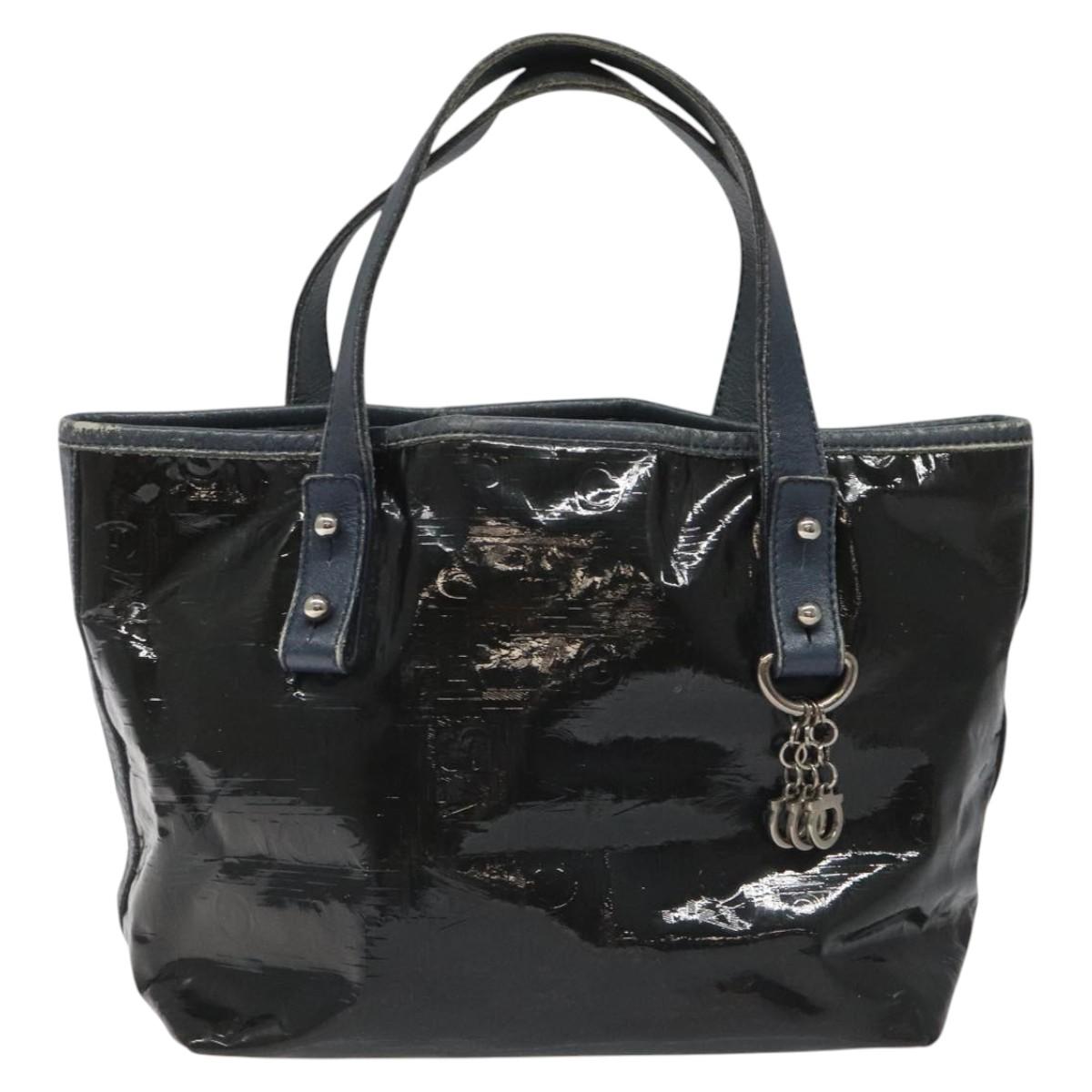 Salvatore Ferragamo - Black Patent Leather Handbag (Pre-Owned)