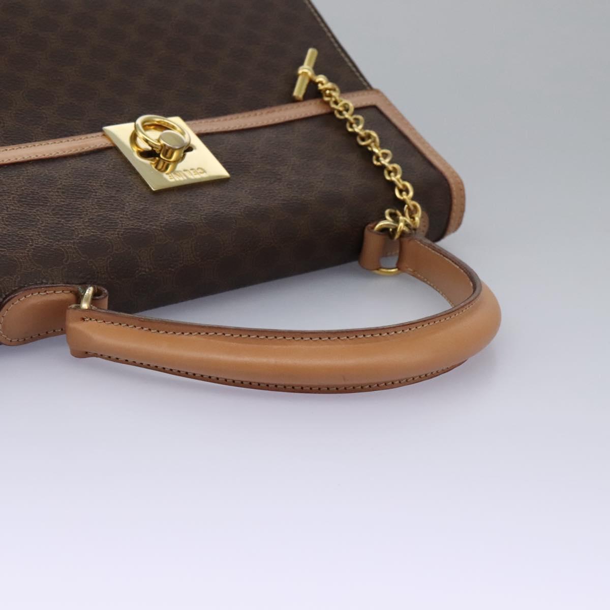 Céline Macadam Brown Canvas Handbag (Pre-Owned)