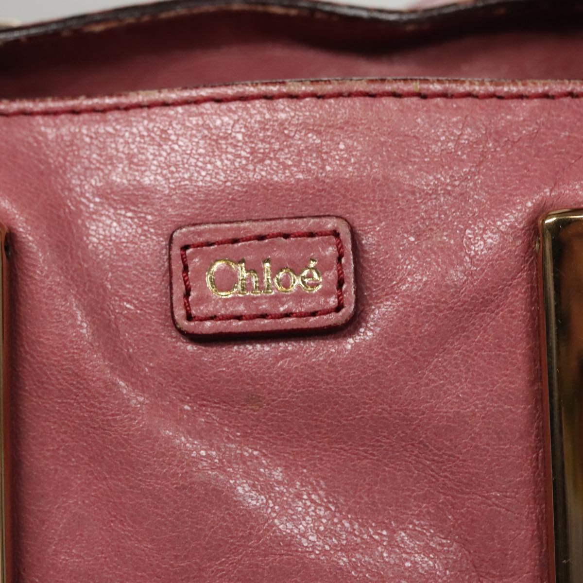 Chloé Ethel Pink Leather Handbag (Pre-Owned)