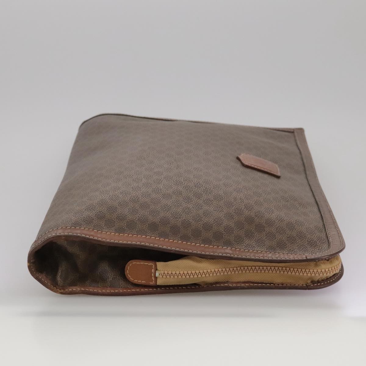 Céline Macadam Brown Canvas Briefcase Bag (Pre-Owned)