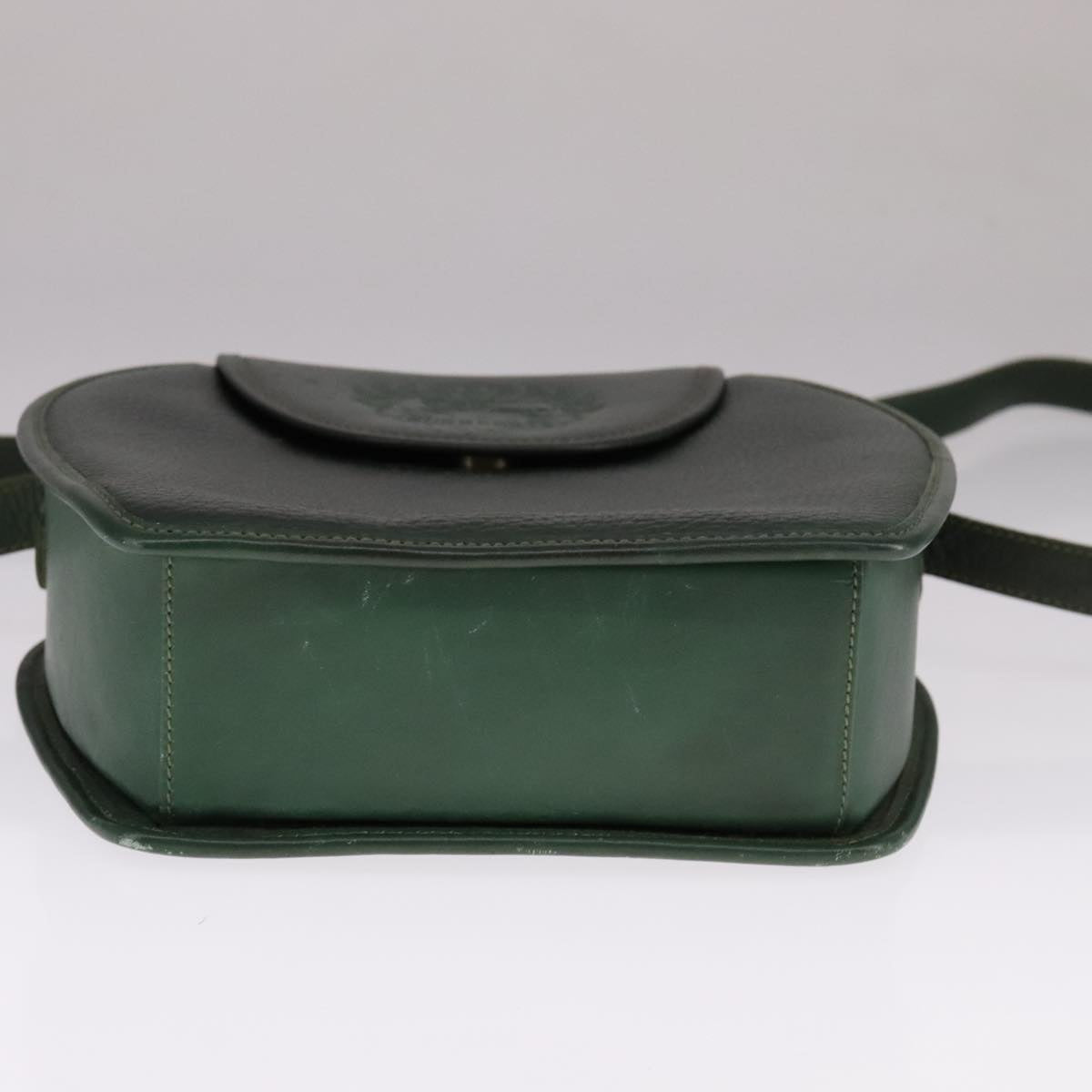 Burberry Green Leather Shoulder Bag (Pre-Owned)