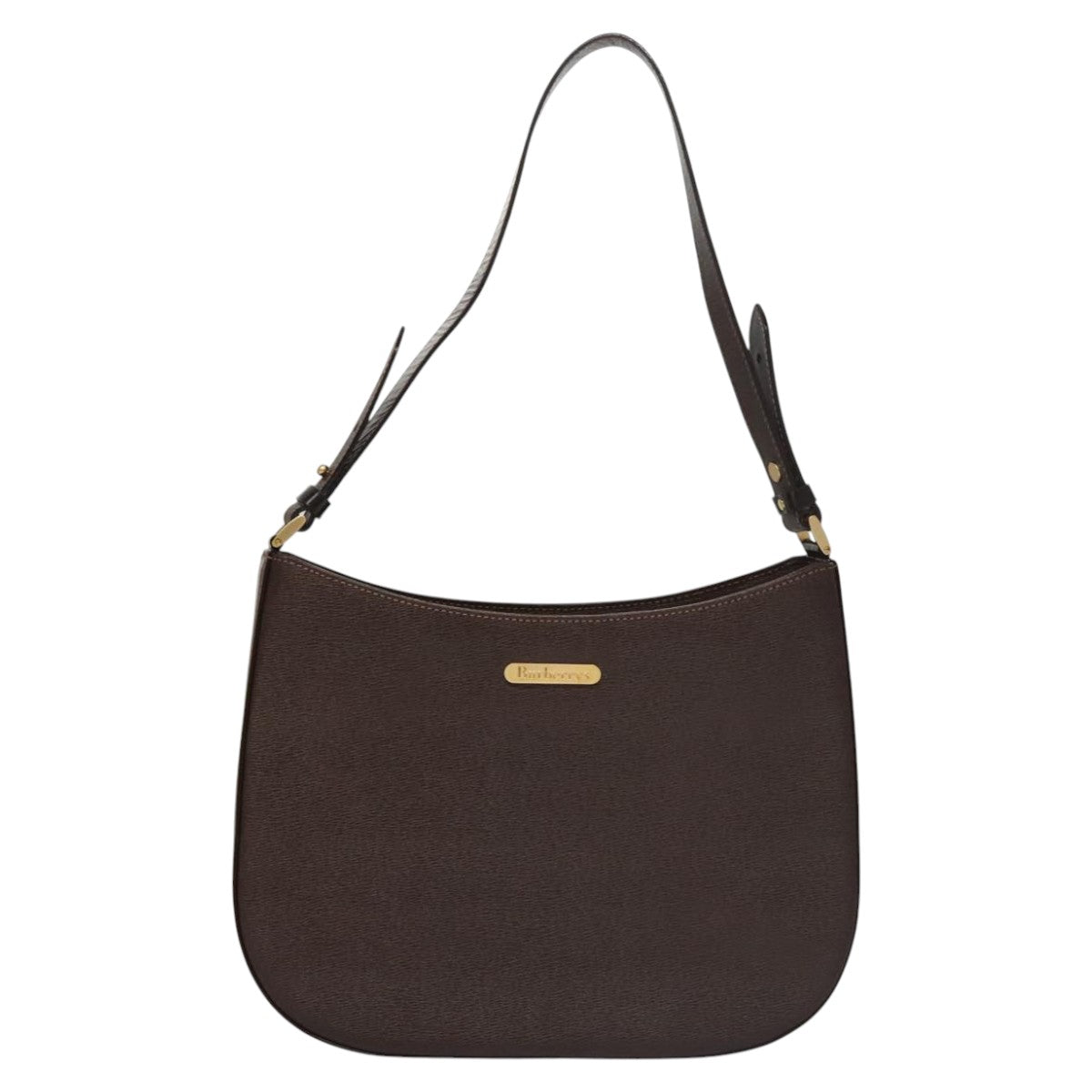 Burberry Brown Leather Shoulder Bag (Pre-Owned)