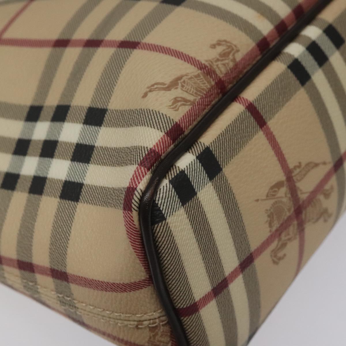 Burberry Nova Check Beige Canvas Tote Bag (Pre-Owned)