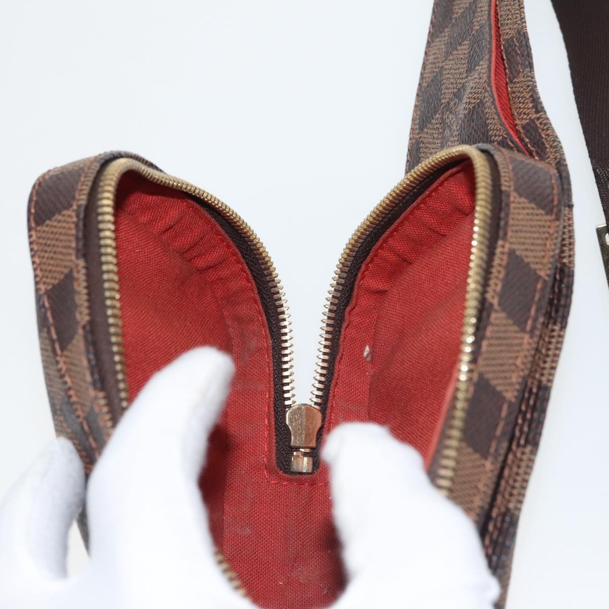 Louis Vuitton Geronimos Brown Canvas Shoulder Bag (Pre-Owned)
