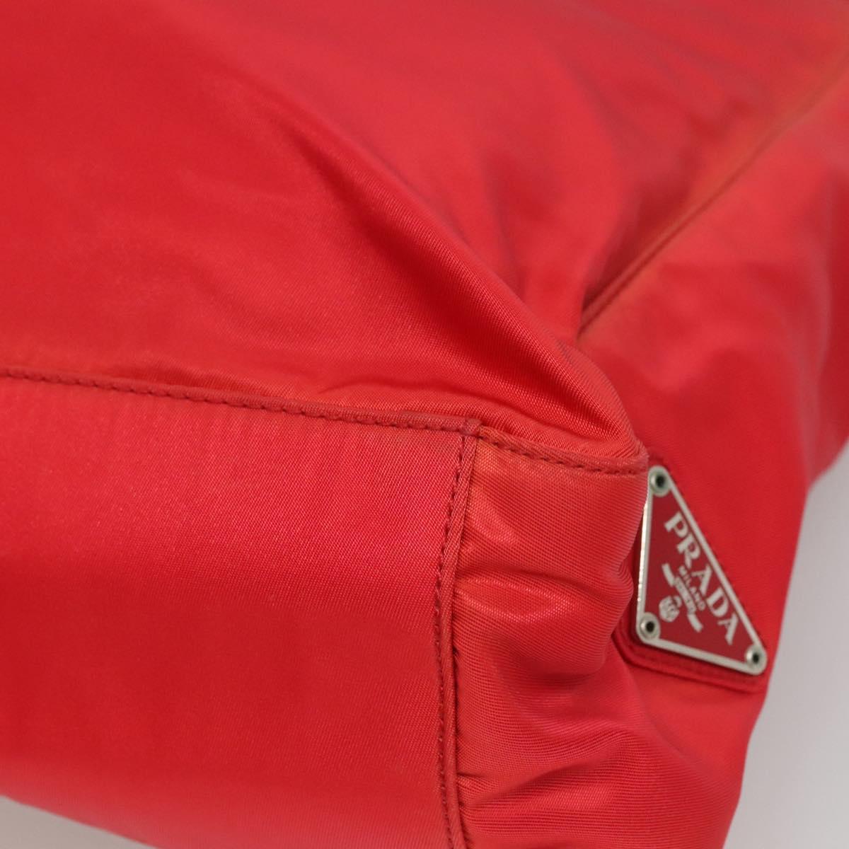 Prada Re-Nylon Red Synthetic Shoulder Bag (Pre-Owned)