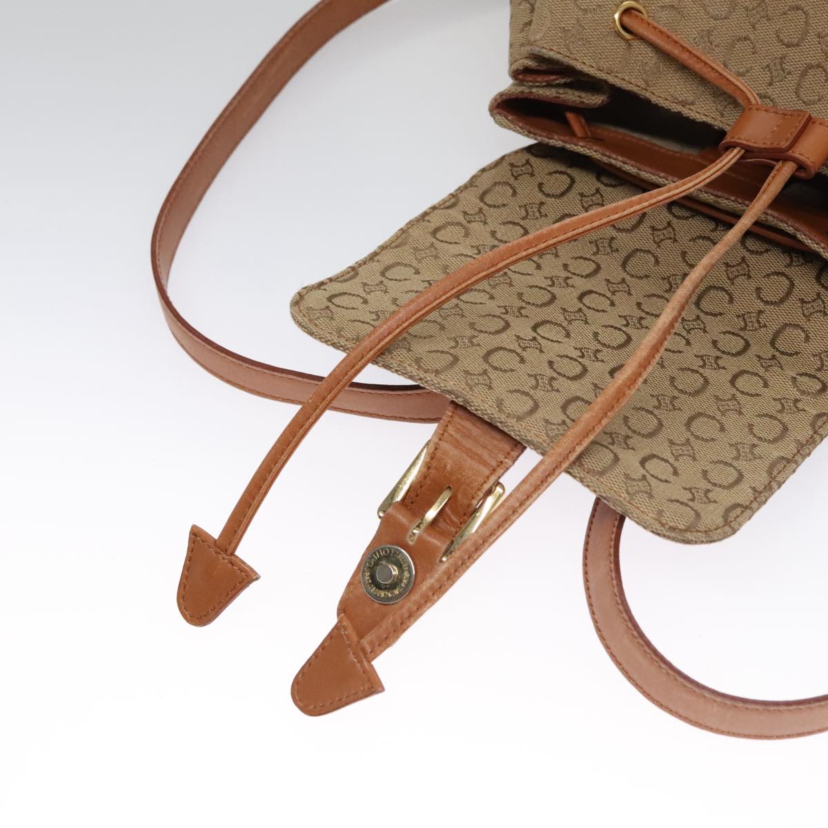 Céline Macadam Beige Canvas Backpack Bag (Pre-Owned)