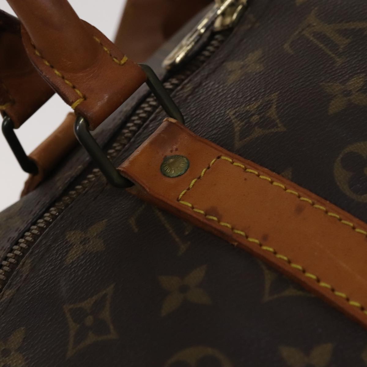 Louis Vuitton Keepall 55 Brown Canvas Travel Bag (Pre-Owned)