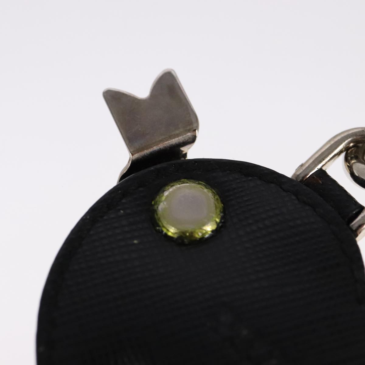 Prada Black Leather Bag Jewelry (Pre-Owned)