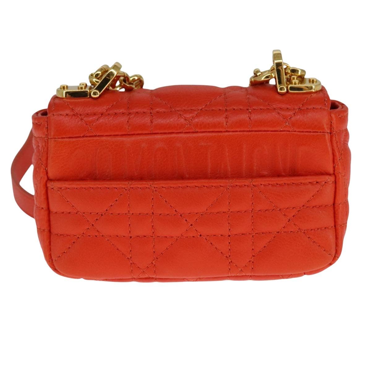 Dior Orange Leather Shoulder Bag (Pre-Owned)