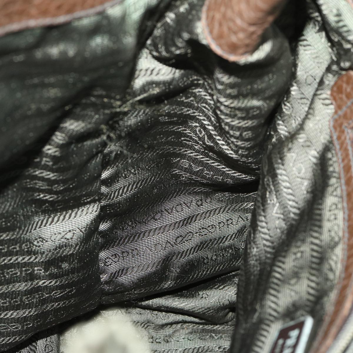 Prada Tessuto Khaki Synthetic Tote Bag (Pre-Owned)