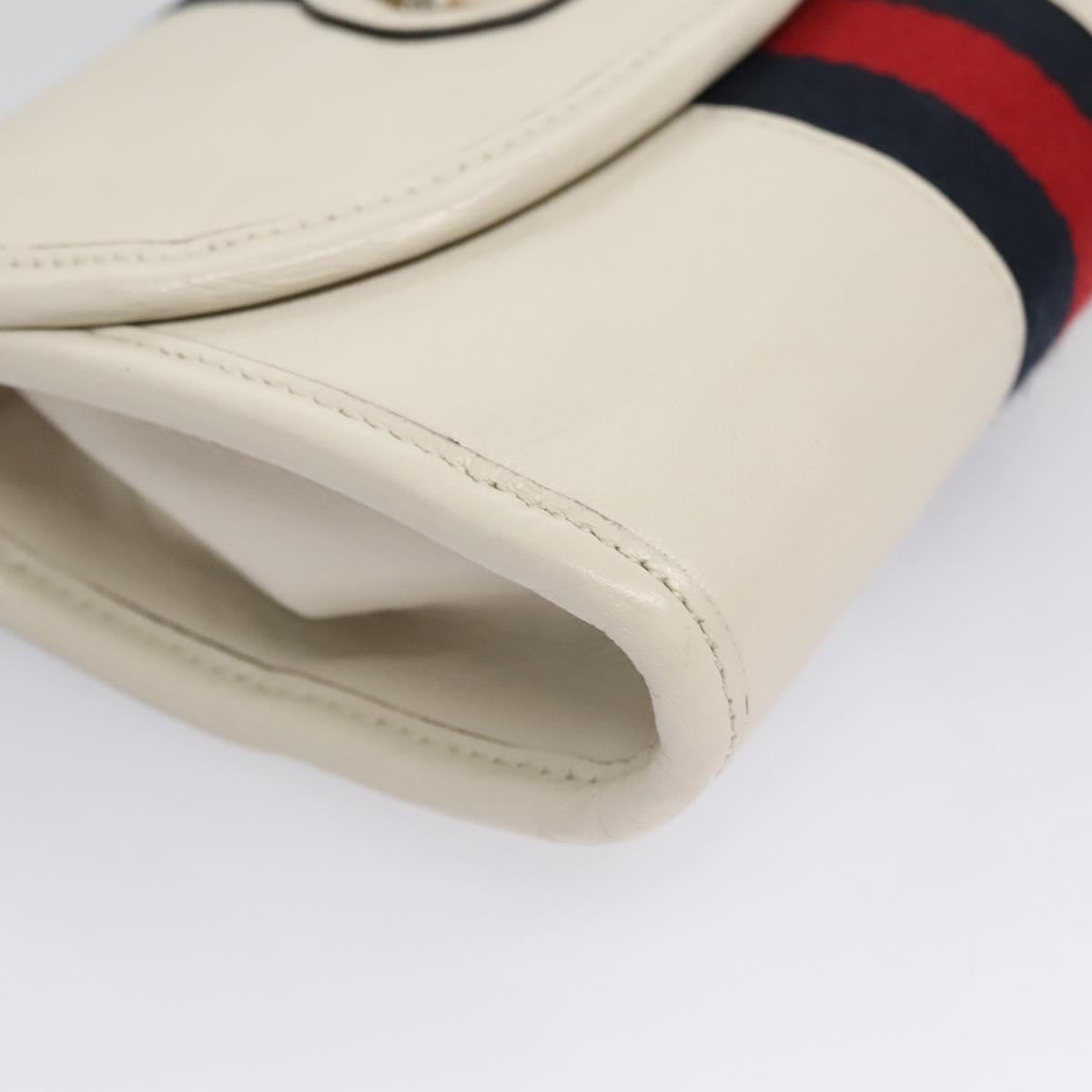 Gucci Rajah White Leather Shoulder Bag (Pre-Owned)