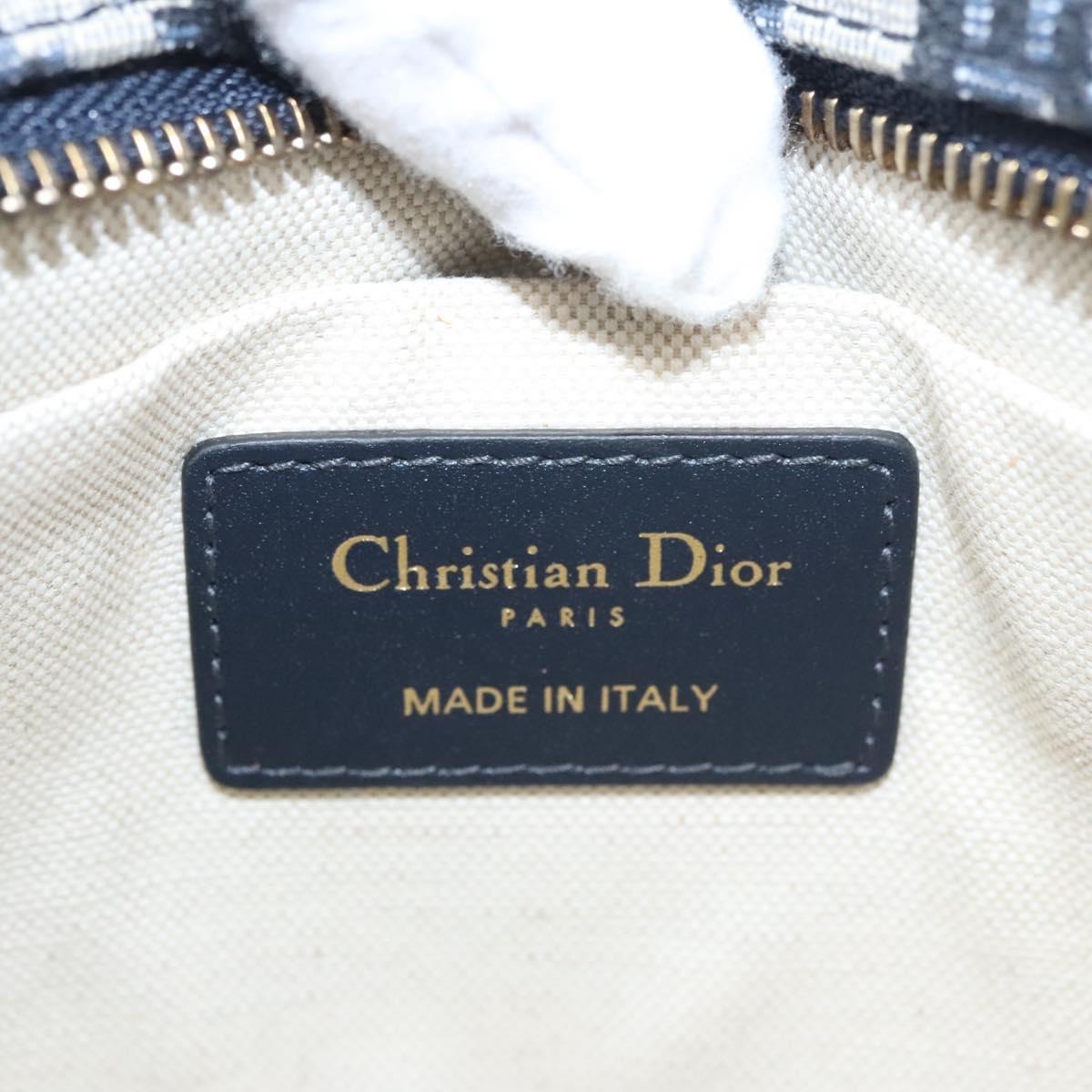 Dior Trotter Navy Canvas Clutch Bag (Pre-Owned)