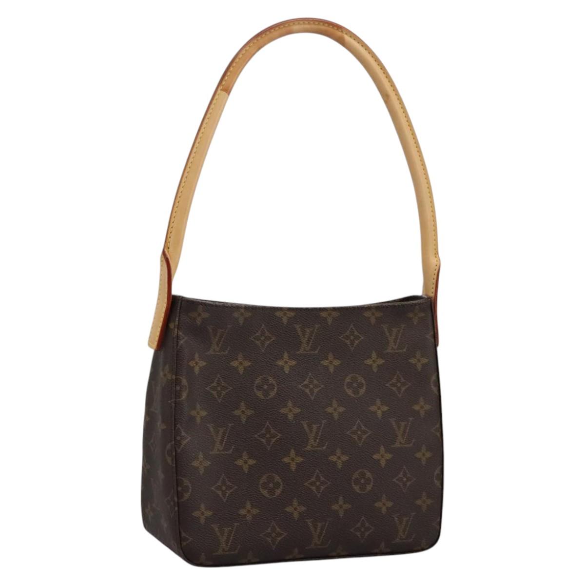 Louis Vuitton Looping Mm Brown Canvas Shoulder Bag (Pre-Owned)