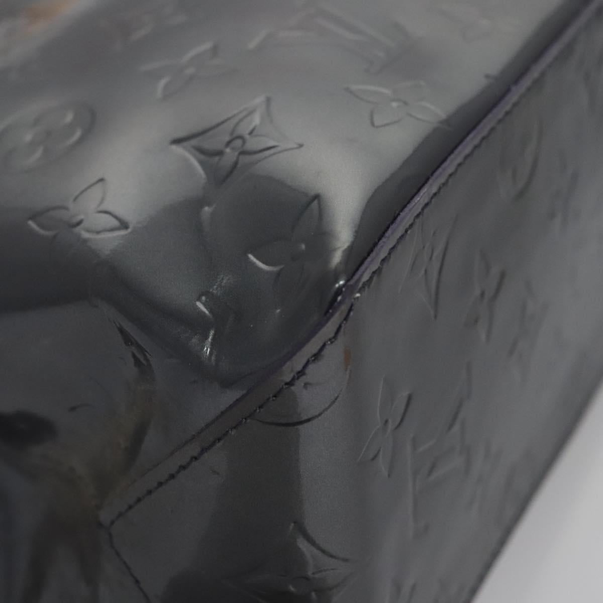 Louis Vuitton Reade Navy Patent Leather Handbag (Pre-Owned)