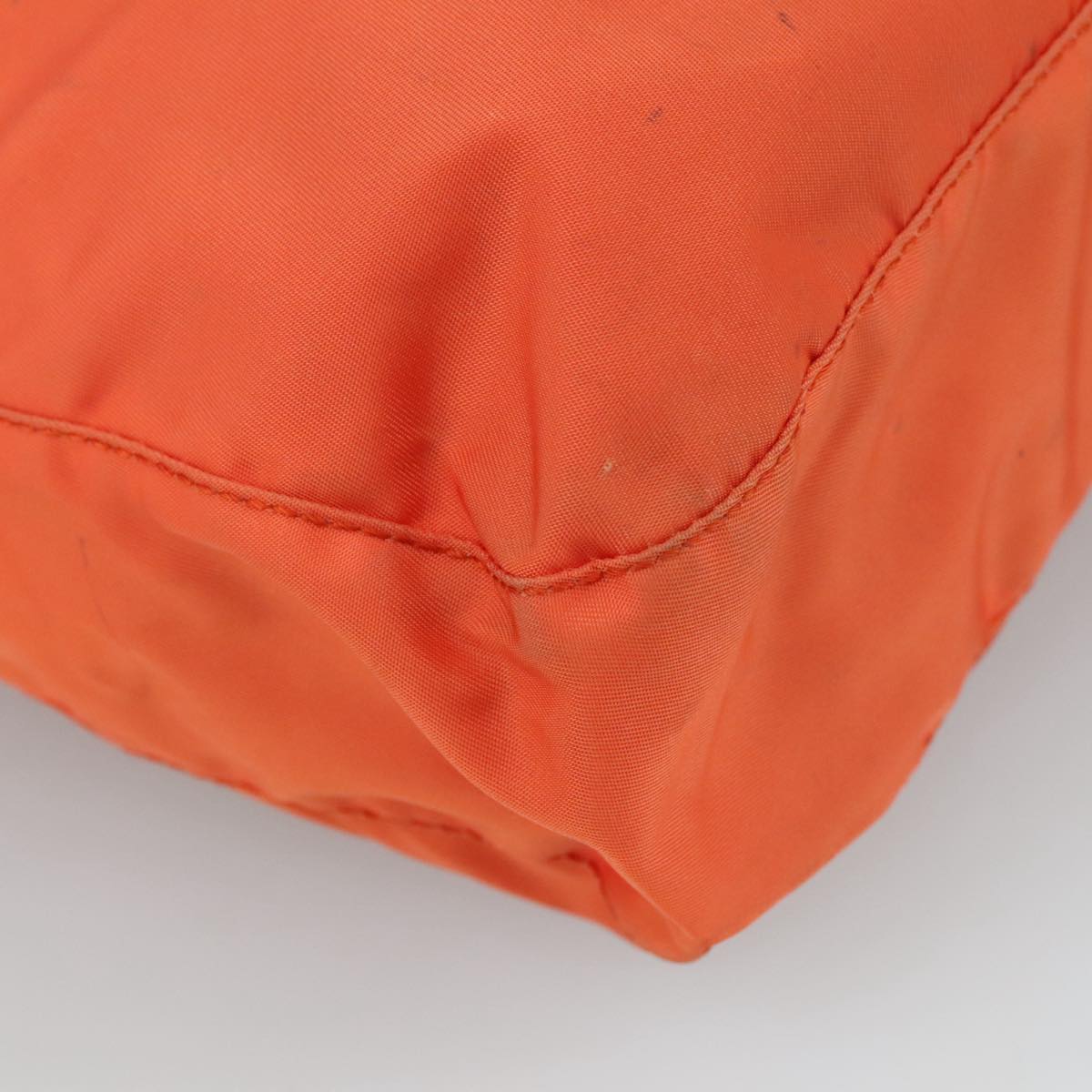 Prada Tessuto Orange Synthetic Shoulder Bag (Pre-Owned)