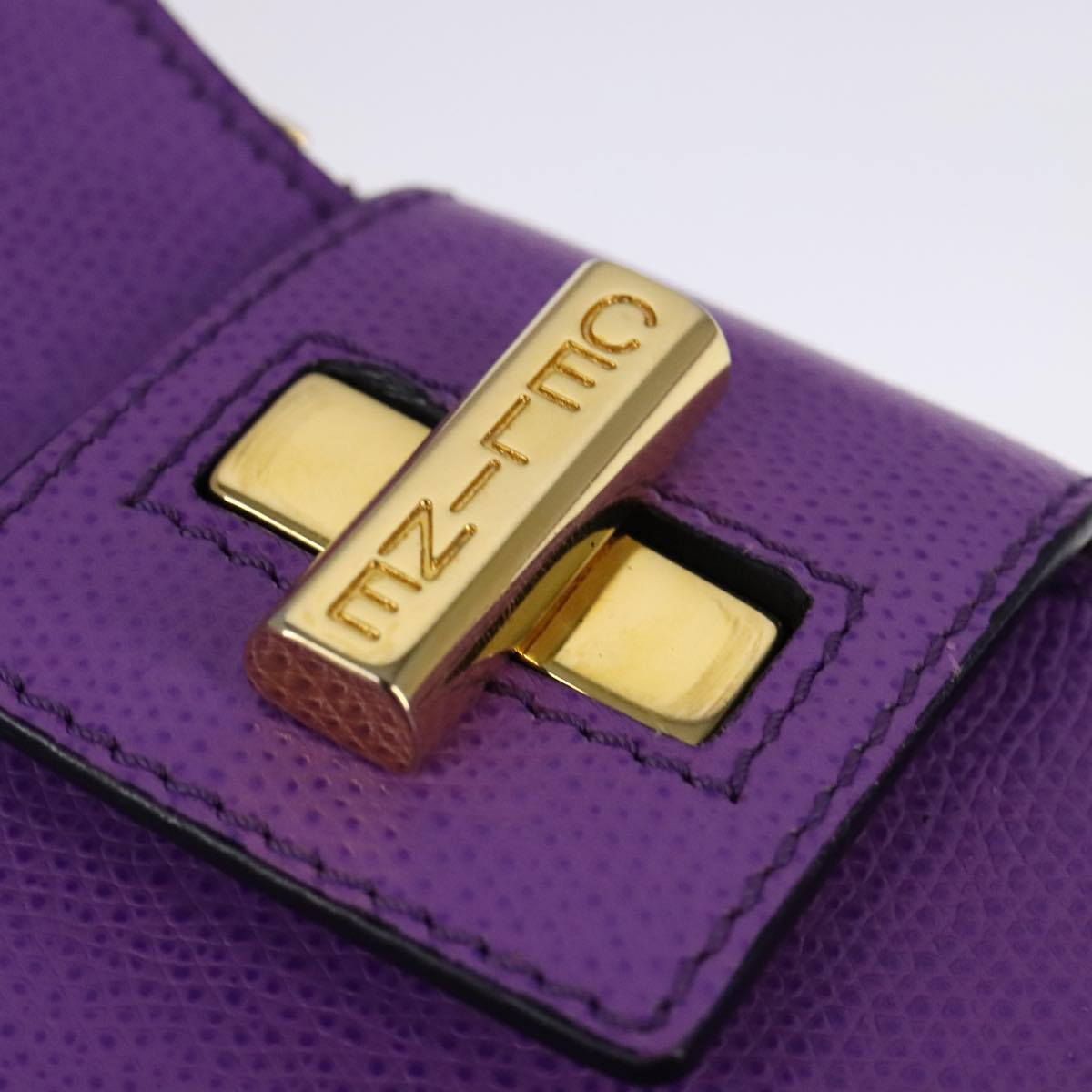 Céline Purple Leather Shoulder Bag (Pre-Owned)