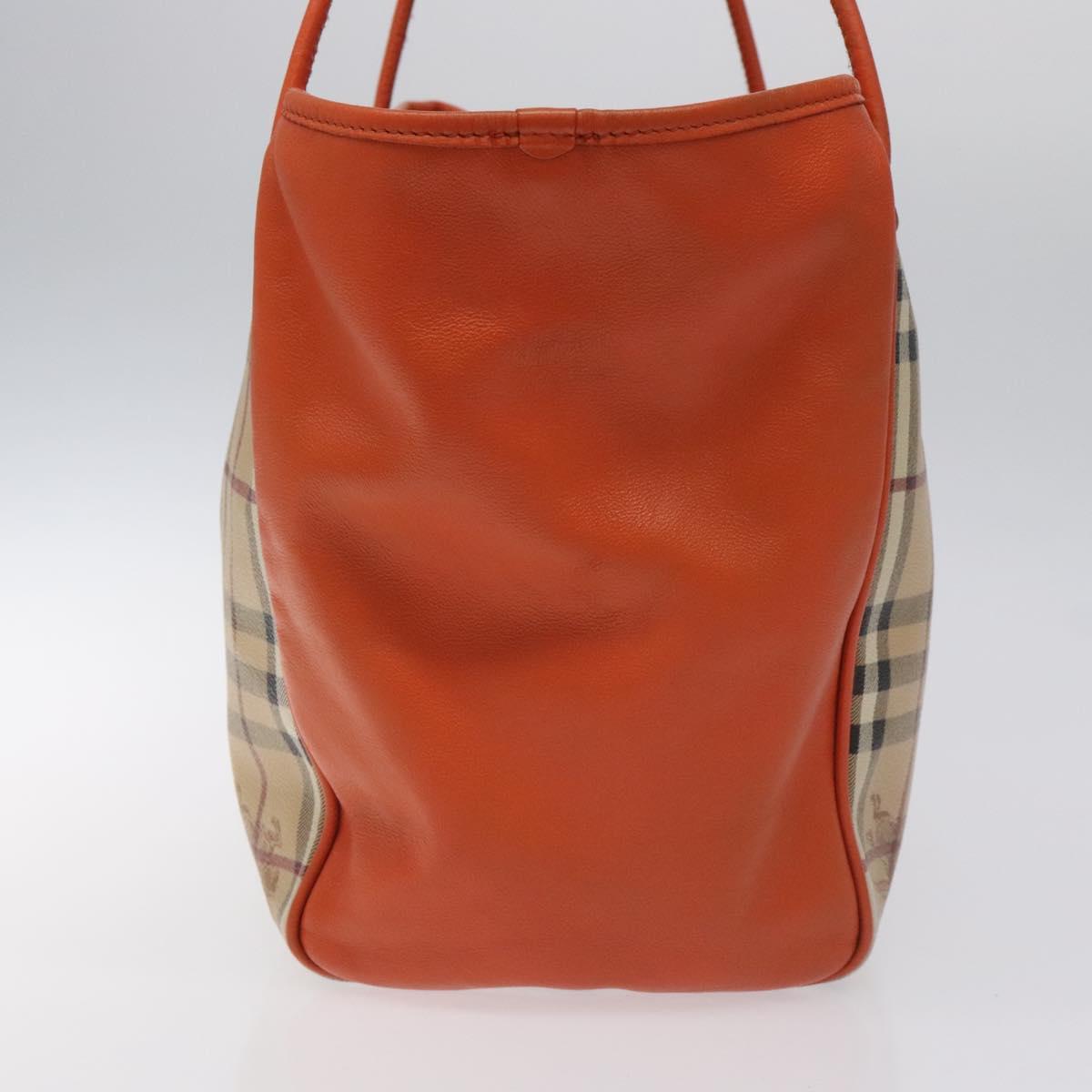 Burberry Nova Check Beige Canvas Tote Bag (Pre-Owned)