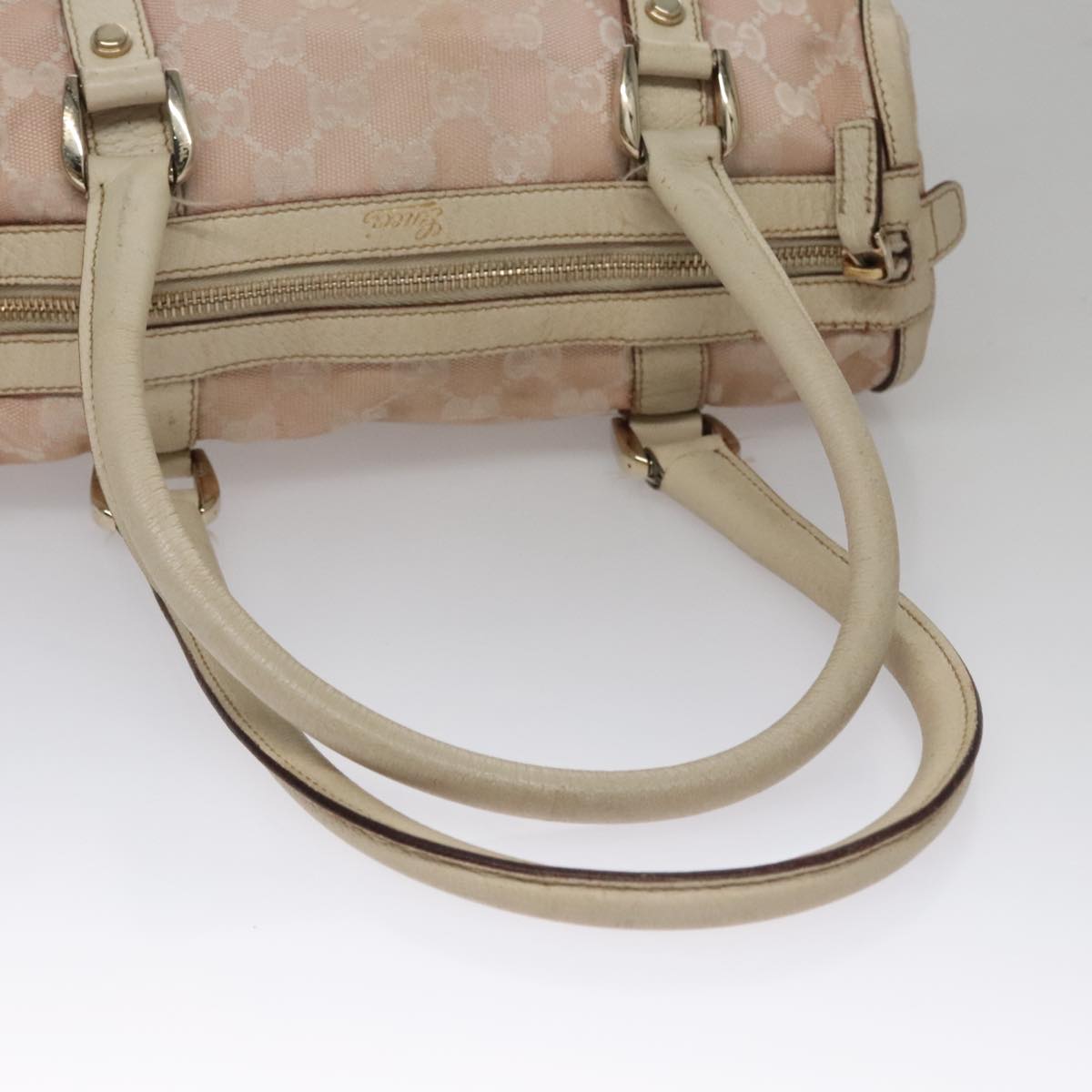 Gucci Gg Canvas Pink Canvas Handbag (Pre-Owned)