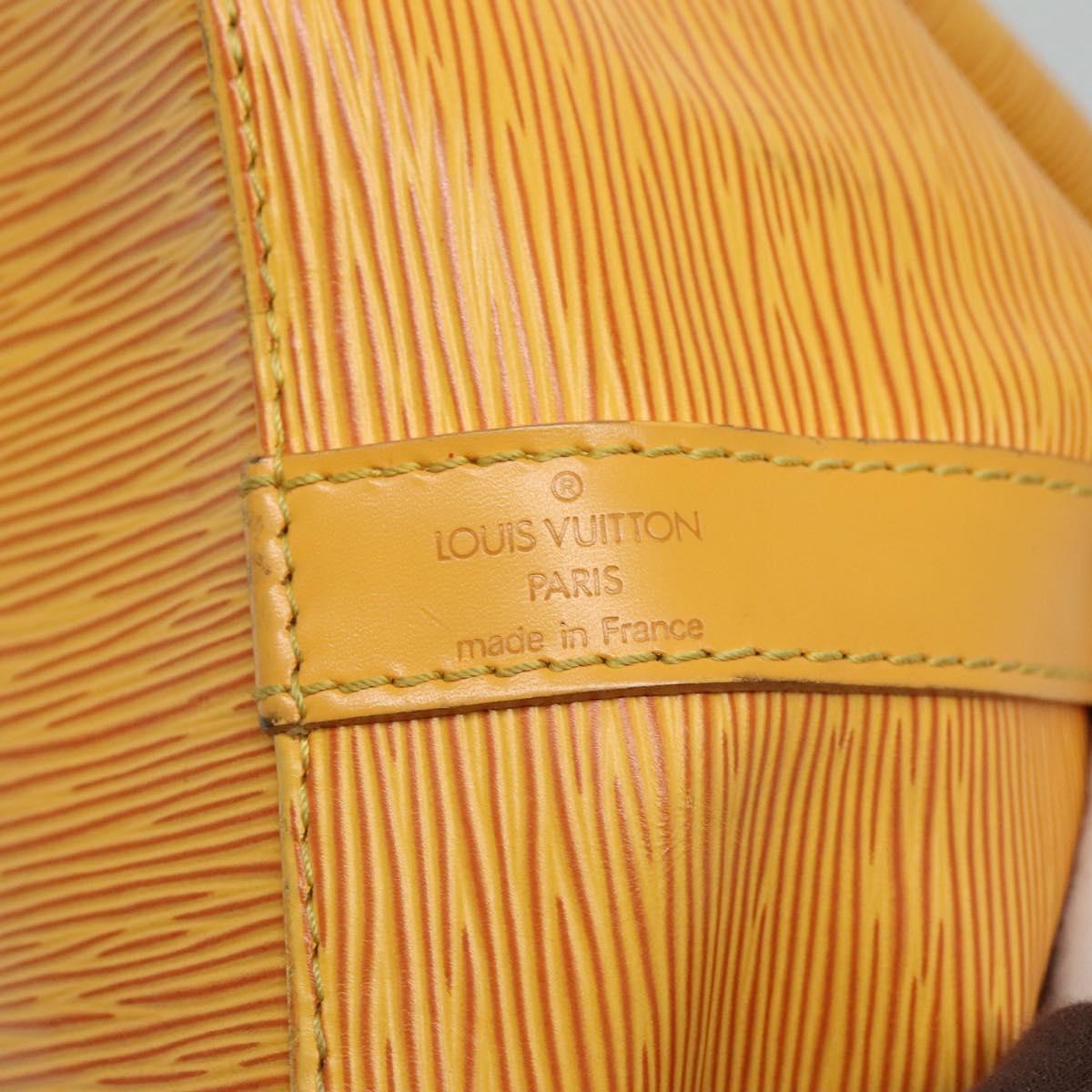 Louis Vuitton Petit Noé Yellow Leather Shoulder Bag (Pre-Owned)