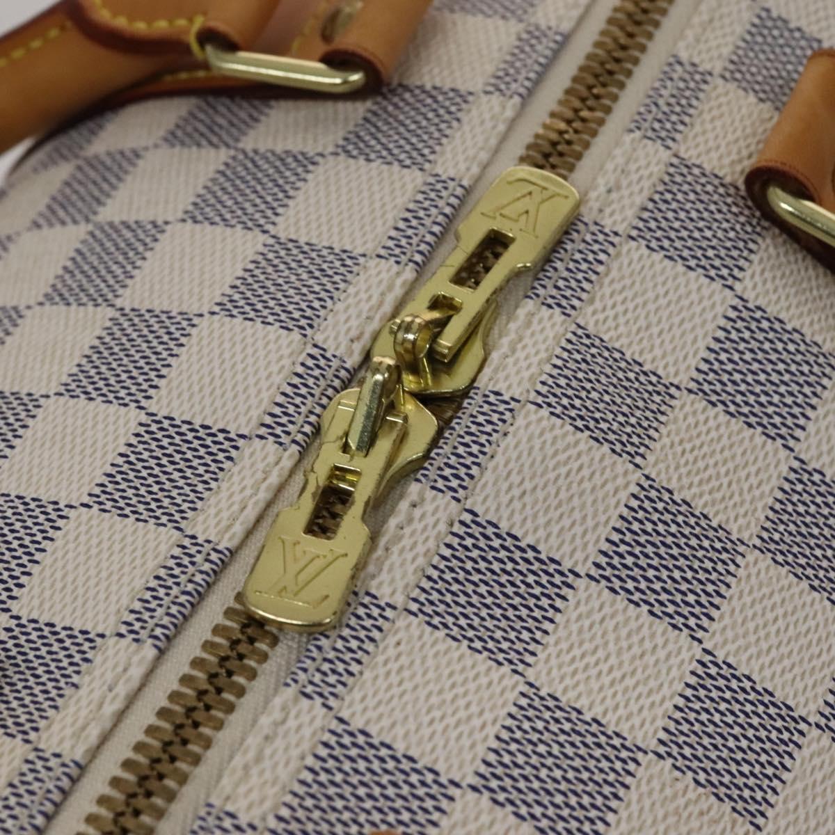 Louis Vuitton Keepall Bandouliere 55 White Canvas Travel Bag (Pre-Owned)