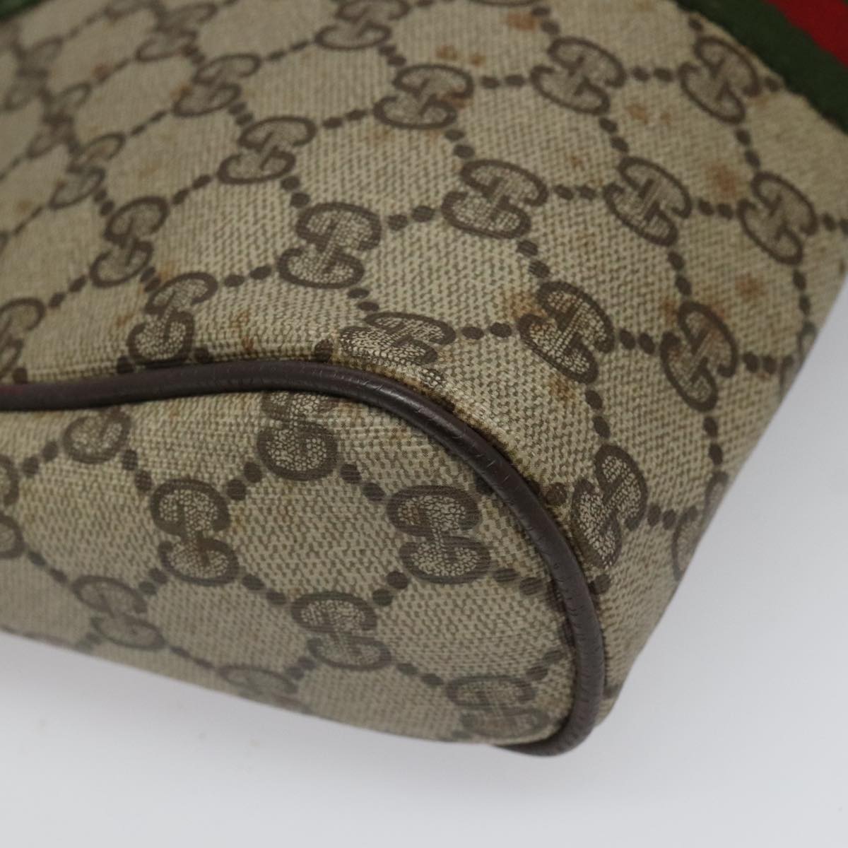 Gucci Ophidia Beige Canvas Clutch Bag (Pre-Owned)