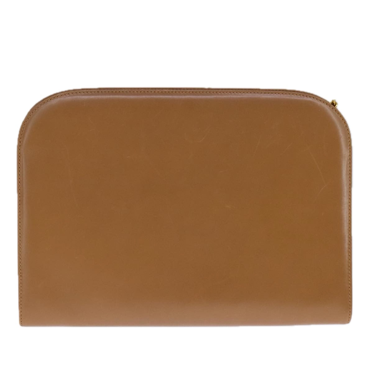Salvatore Ferragamo Gancini Brown Leather Shoulder Bag (Pre-Owned)