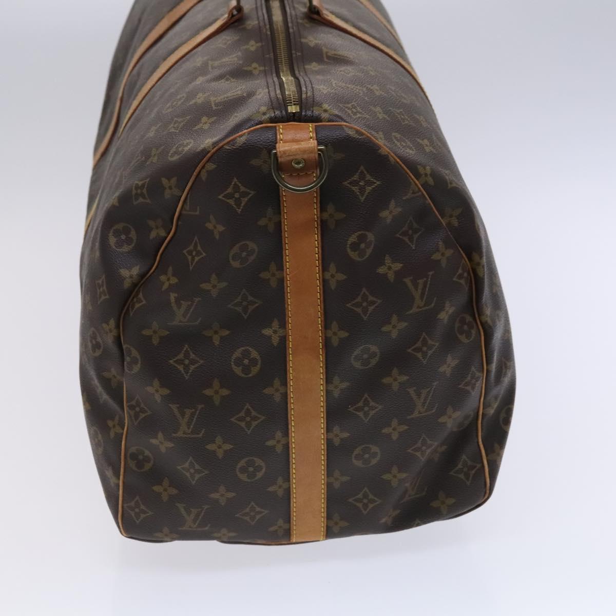 Louis Vuitton Keepall Bandoulière 60 Brown Canvas Travel Bag (Pre-Owned)