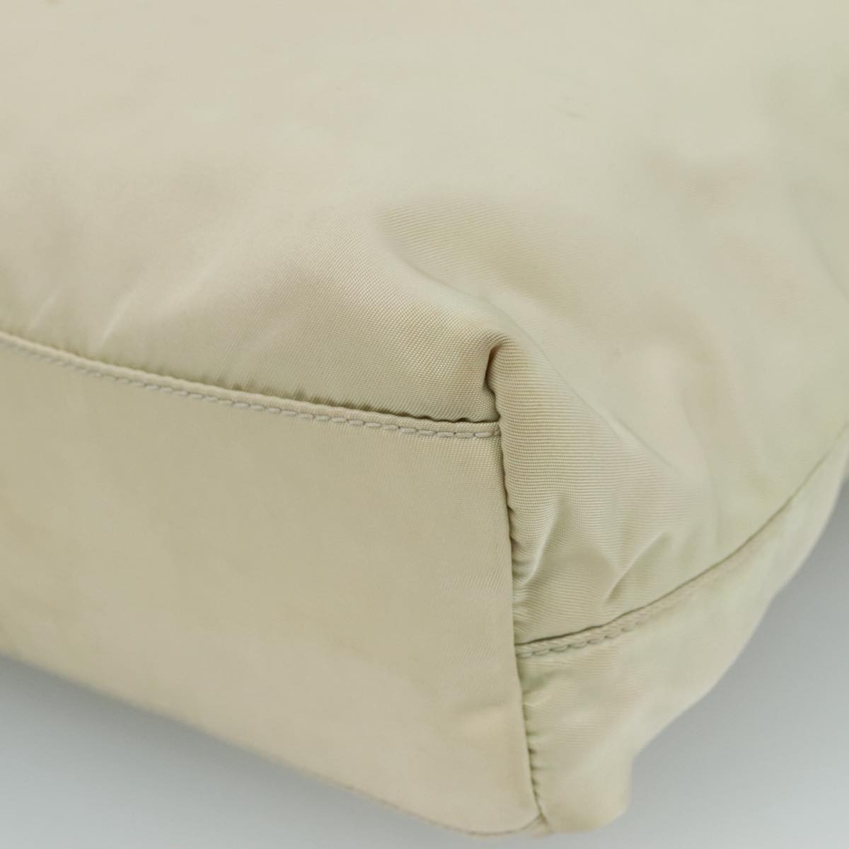 Prada Re-Nylon Beige Synthetic Tote Bag (Pre-Owned)