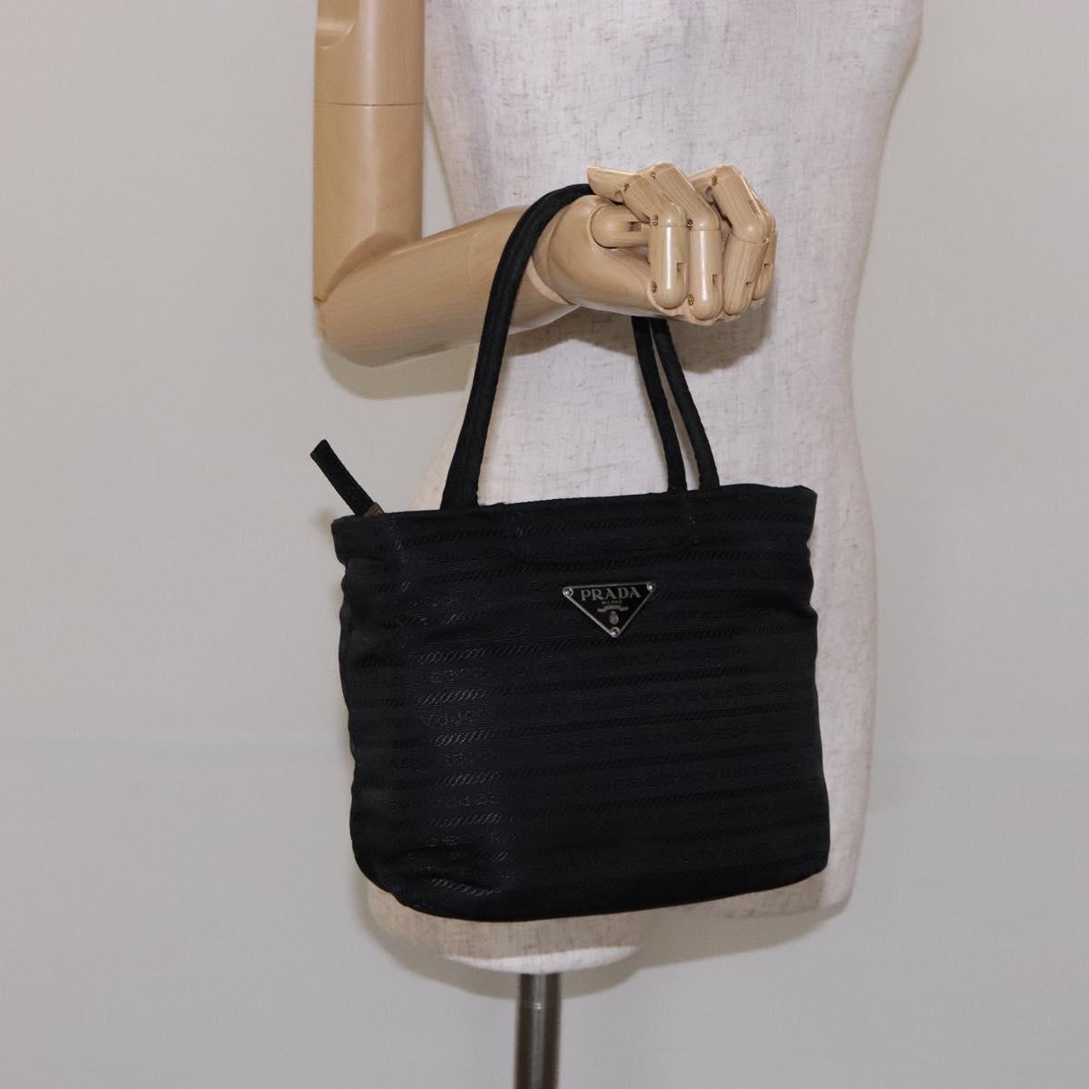 Prada Re-Nylon Black Nylon Handbag (Pre-Owned)