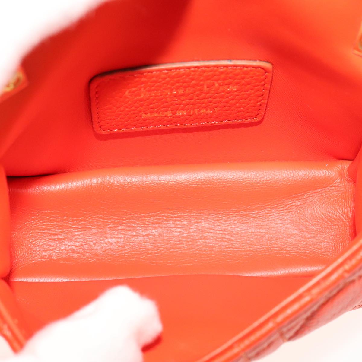 Dior Orange Leather Shoulder Bag (Pre-Owned)