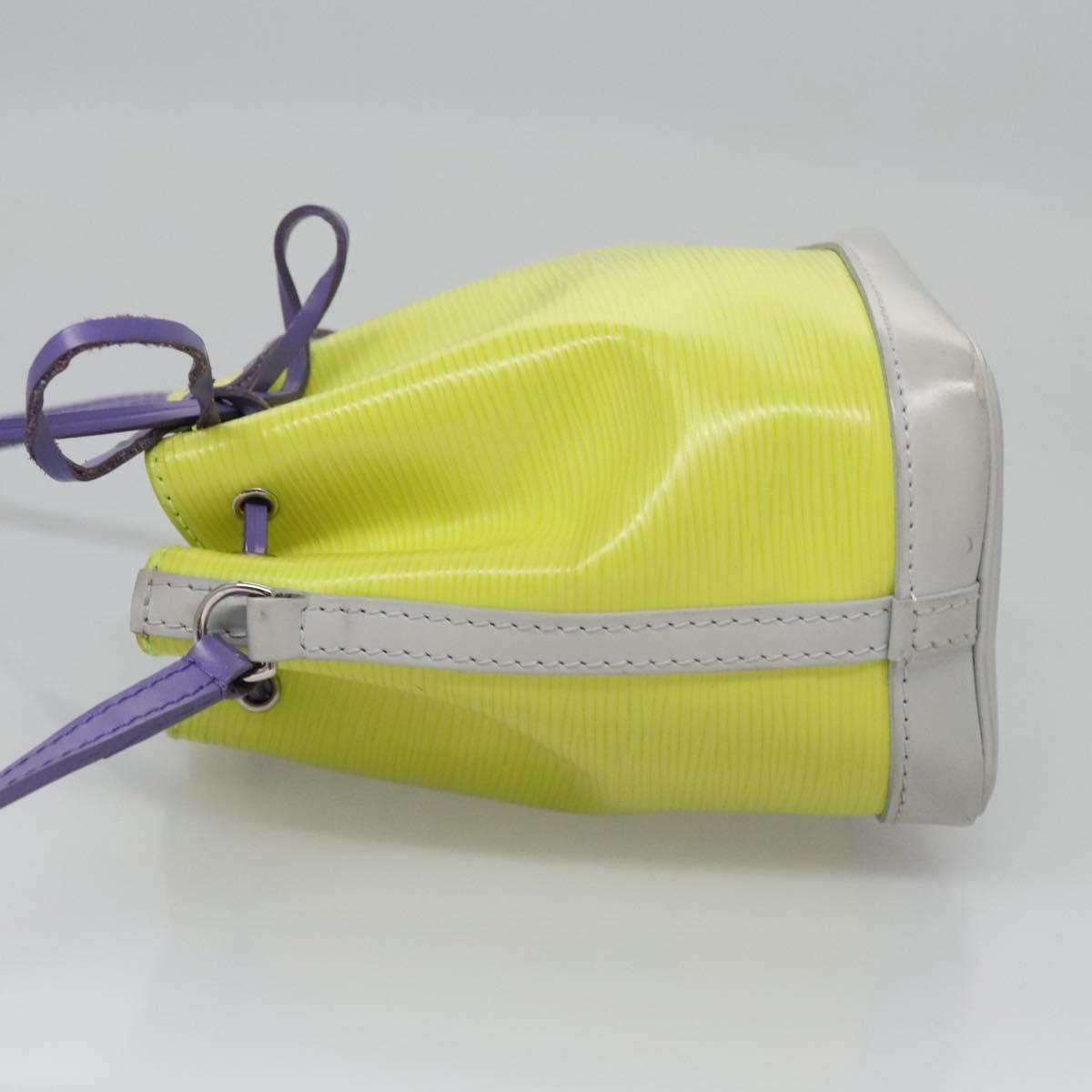 Louis Vuitton Nano Noé Yellow Leather Shoulder Bag (Pre-Owned)