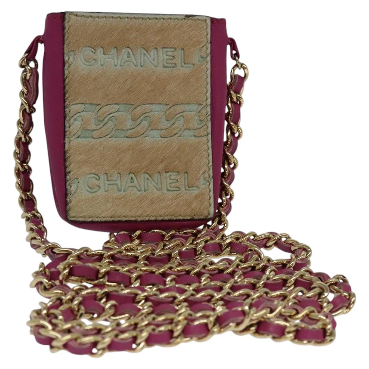 Chanel Cc Beige Faux Fur Clutch Bag (Pre-Owned)