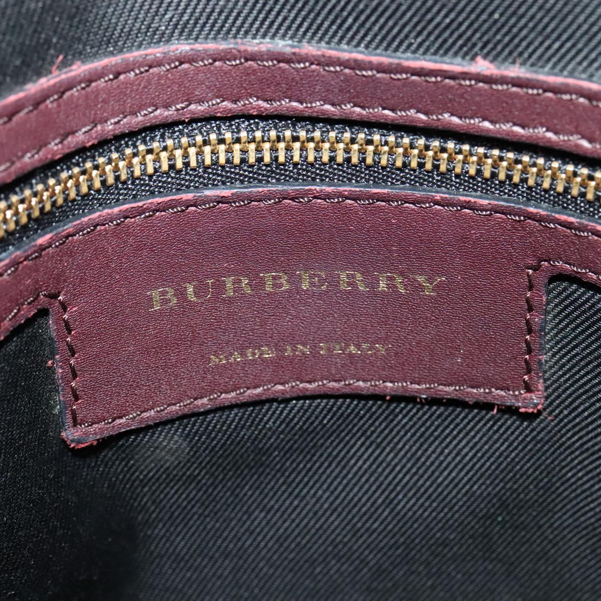 Burberry Nova Check Beige Canvas Handbag (Pre-Owned)