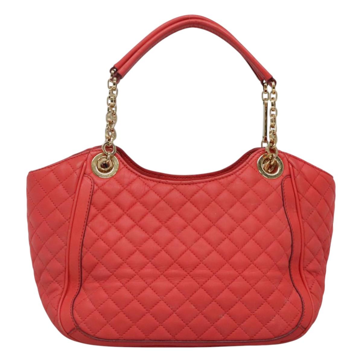 Salvatore Ferragamo Gancini Pink Leather Shoulder Bag (Pre-Owned)