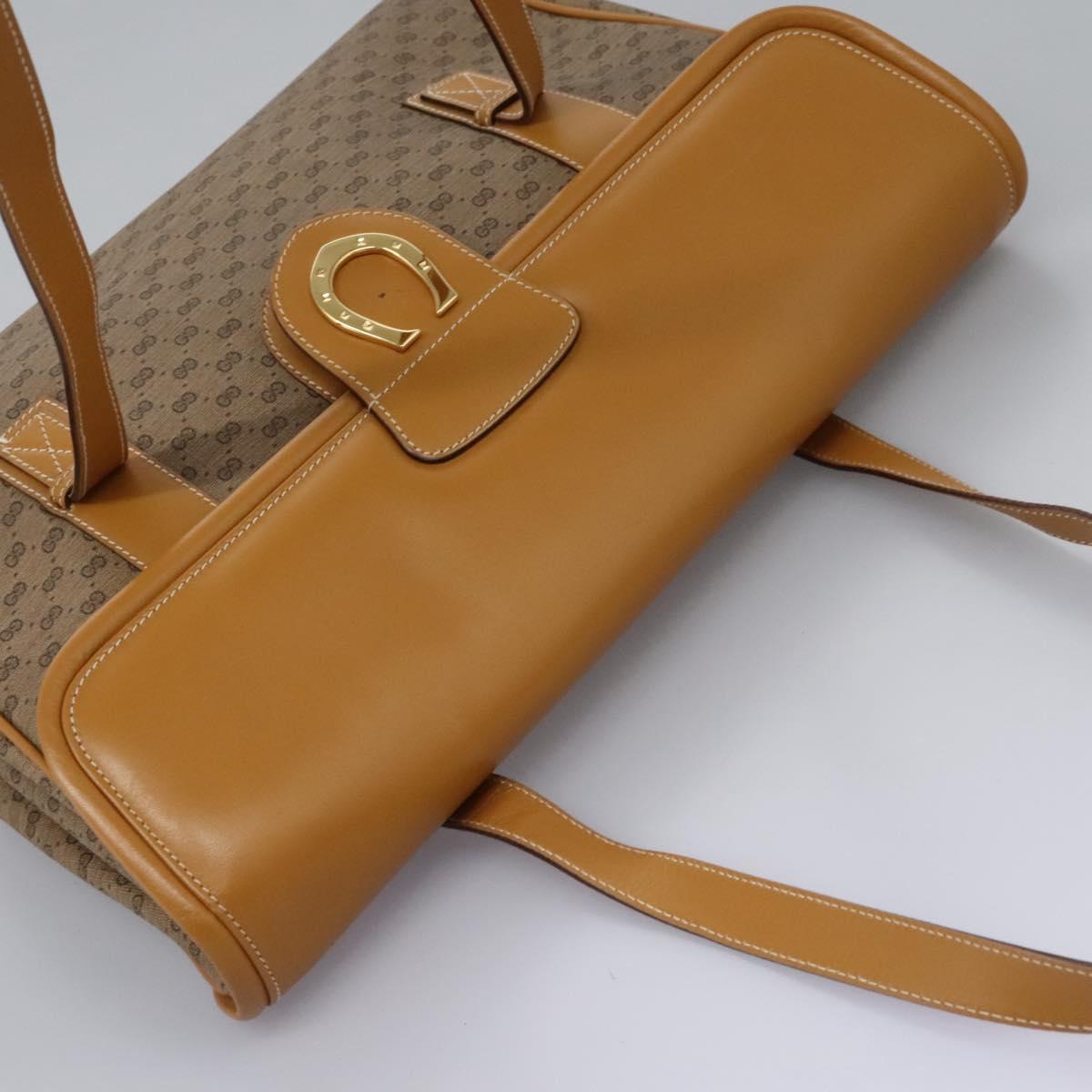 Gucci Micro Small Gg Canvas Beige Canvas Shoulder Bag (Pre-Owned)