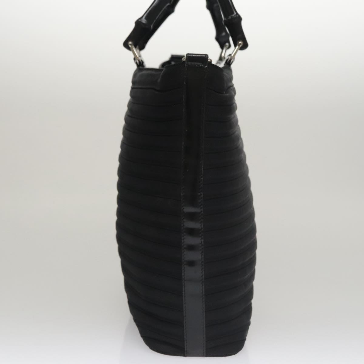Gucci Bamboo Black Synthetic Handbag (Pre-Owned)