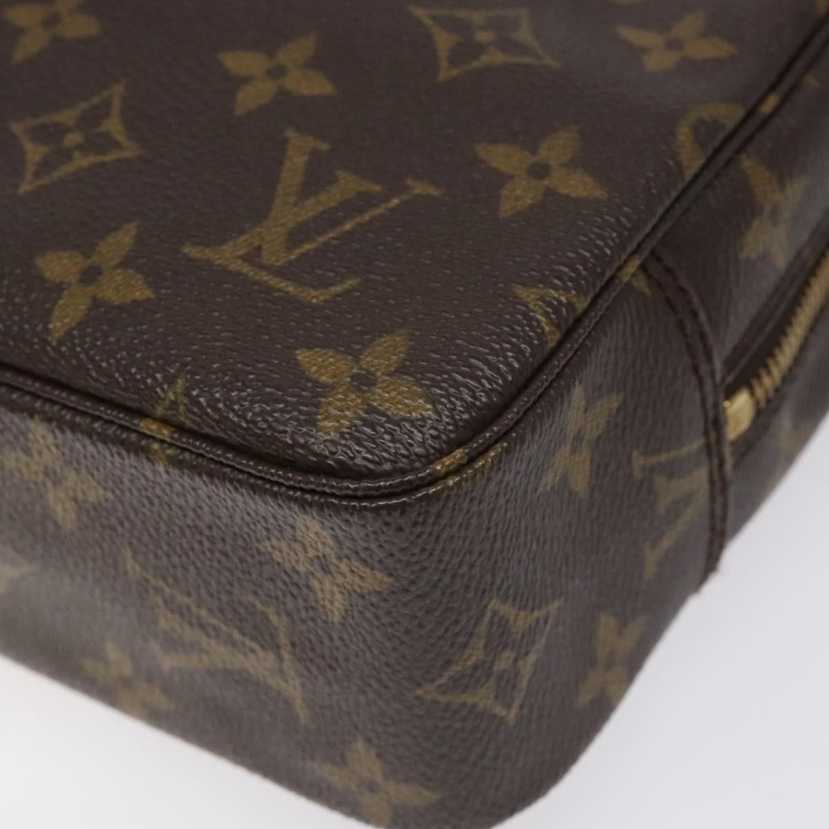 Louis Vuitton Trousse De Toilette Brown Canvas Clutch Bag (Pre-Owned)