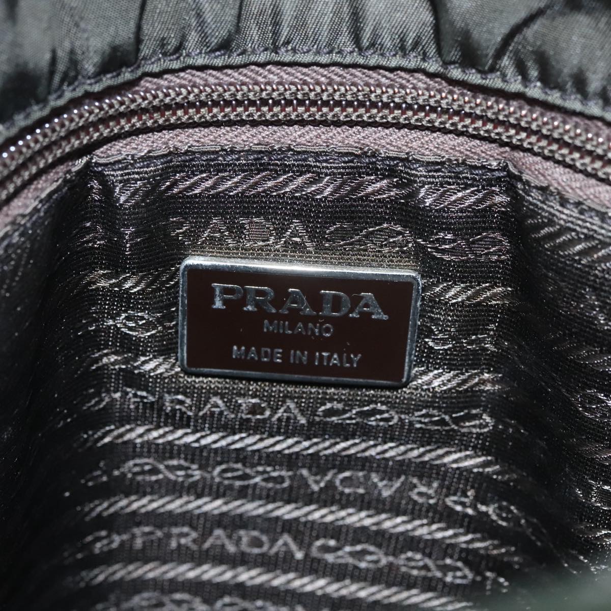 Prada Tessuto Khaki Synthetic Tote Bag (Pre-Owned)