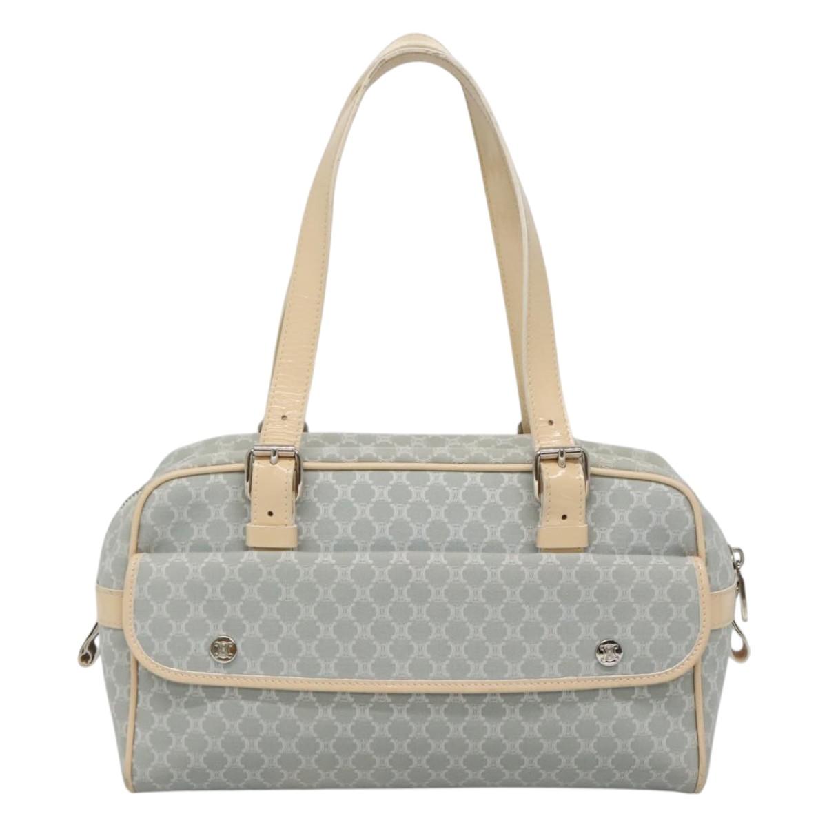 Céline Macadam Blue Cotton Shoulder Bag (Pre-Owned)