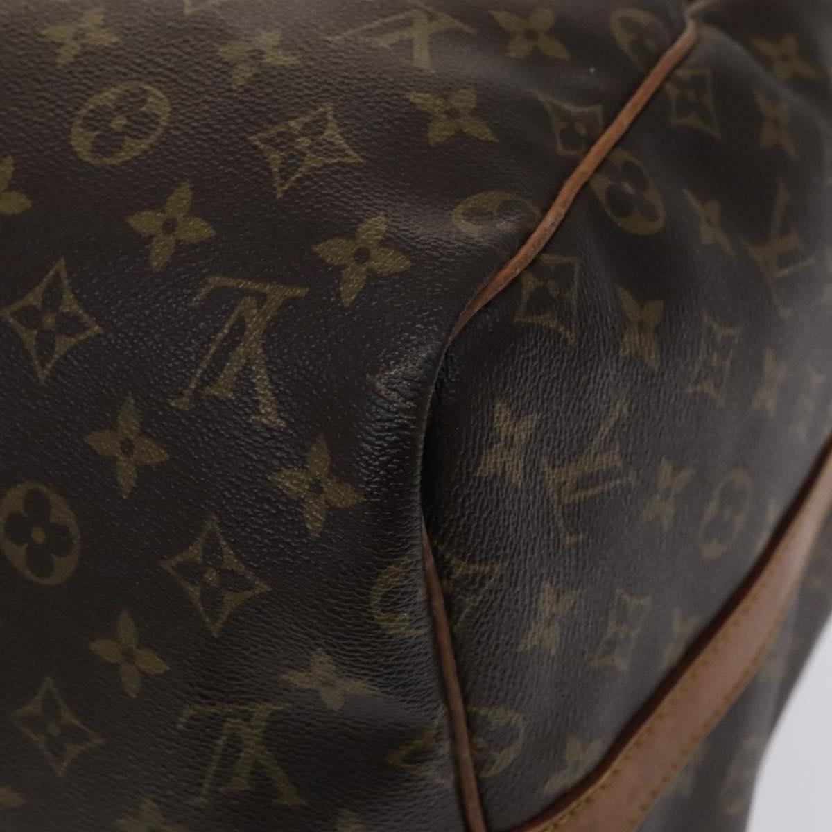 Louis Vuitton Keepall Bandouliere 55 Brown Canvas Travel Bag (Pre-Owned)