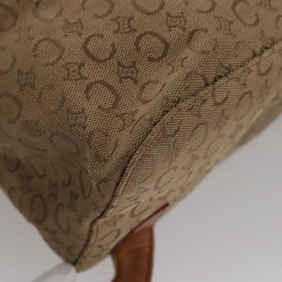 Céline Macadam Beige Canvas Backpack Bag (Pre-Owned)