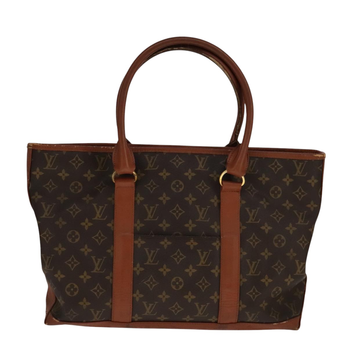 Louis Vuitton Weekend Pm Brown Canvas Tote Bag (Pre-Owned)