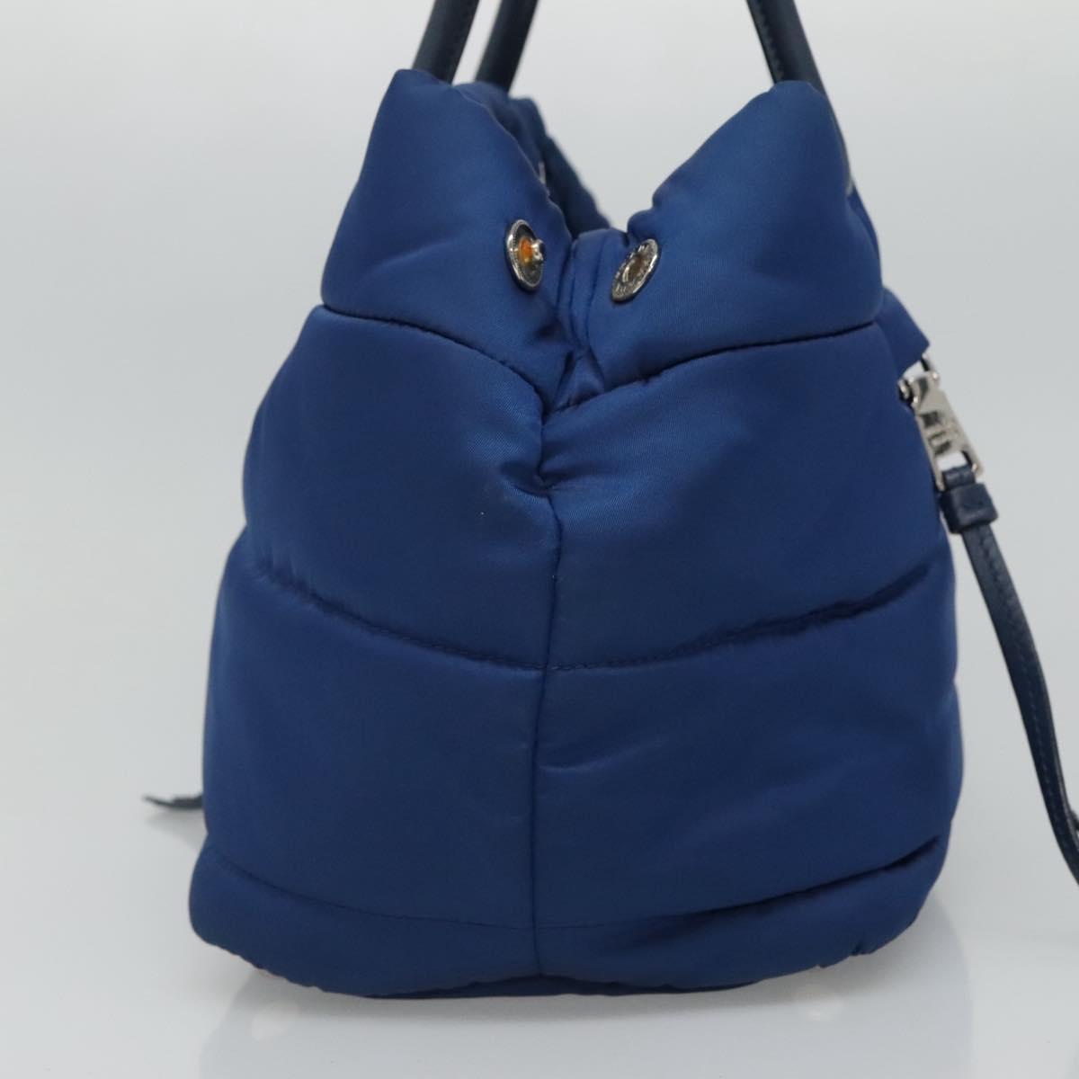 Prada Tessuto Blue Synthetic Handbag (Pre-Owned)