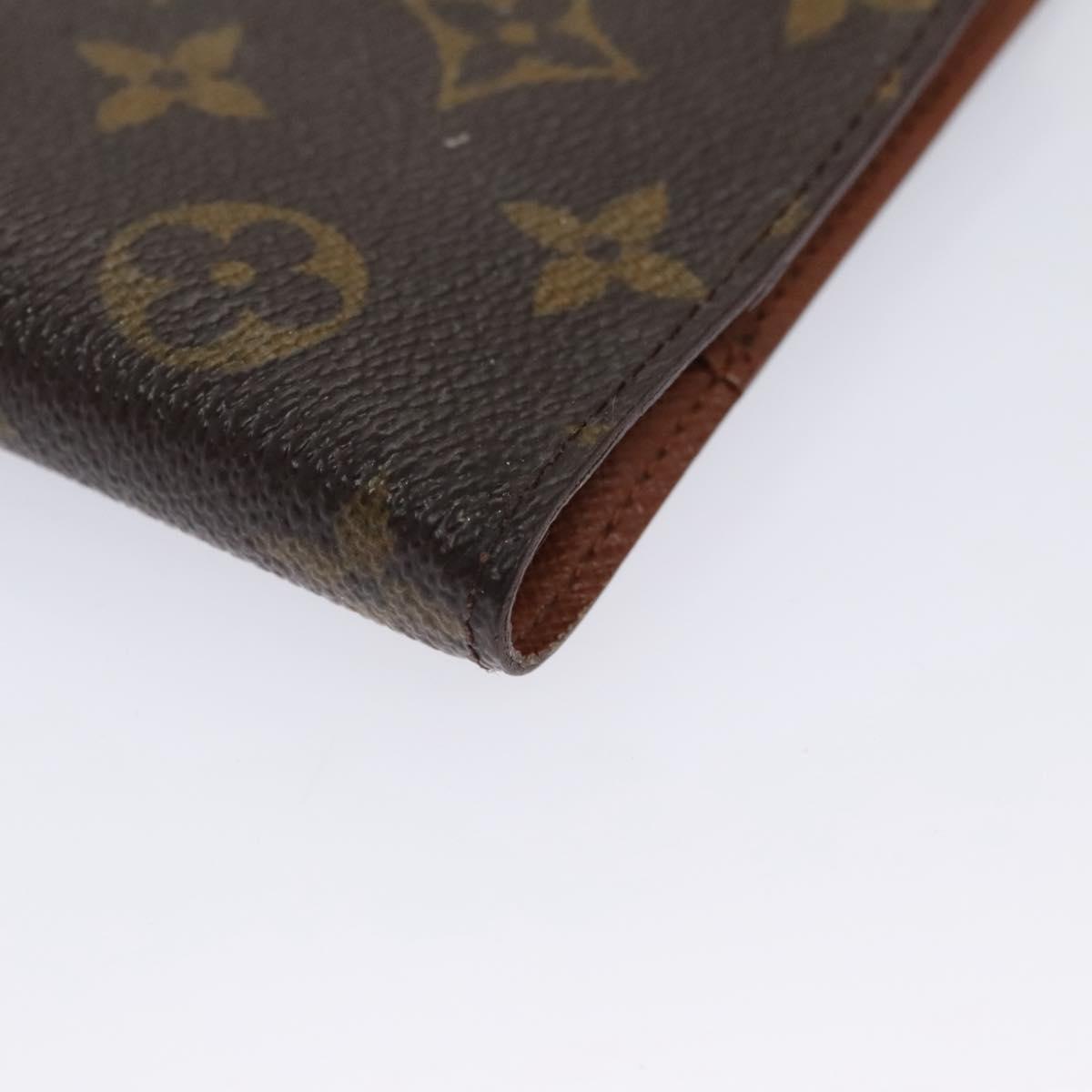 Louis Vuitton Couverture Agenda Fonctionnel Pm Brown Canvas Wallet (Pre-Owned)