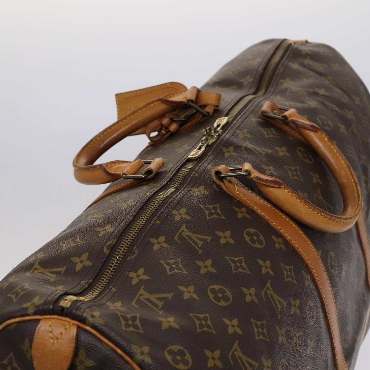 Louis Vuitton Keepall 60 Brown Canvas Travel Bag (Pre-Owned)
