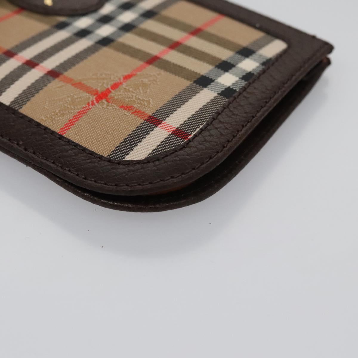 Burberry Nova Check Beige Canvas Wallet (Pre-Owned)