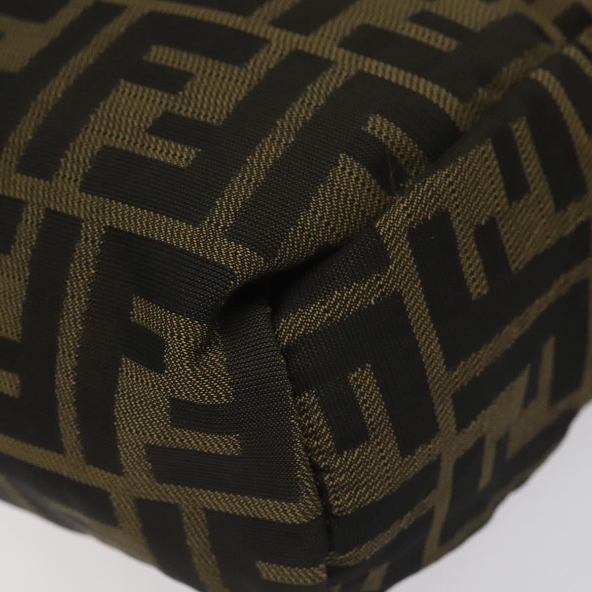 Fendi Zucca Brown Canvas Handbag (Pre-Owned)